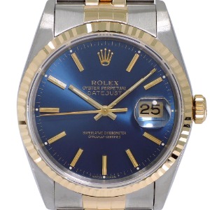 ROLEX Oyster Perpetual Date Just 18K 콤비 기계식자동 남성용 36mm 16233