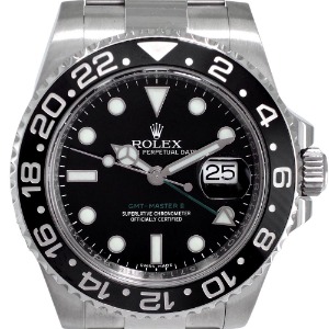ROLEX Oyster Perpetual Date GMT-Master II 기계식자동 남성용스틸 40mm 116710LN