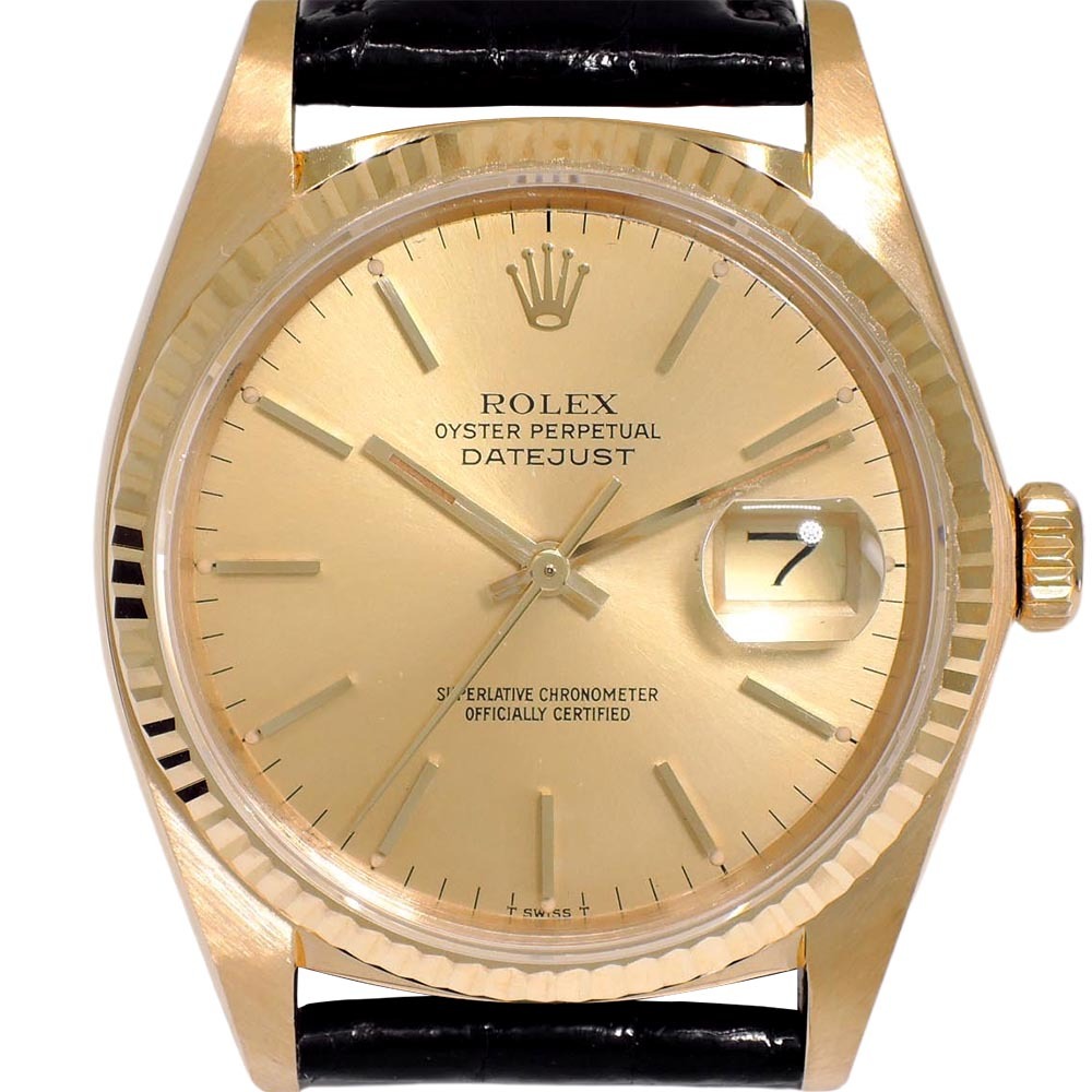 ROLEX Oyster Perpetual Date Just 18K 기계식자동 남성용 36mm 16018 엔틱